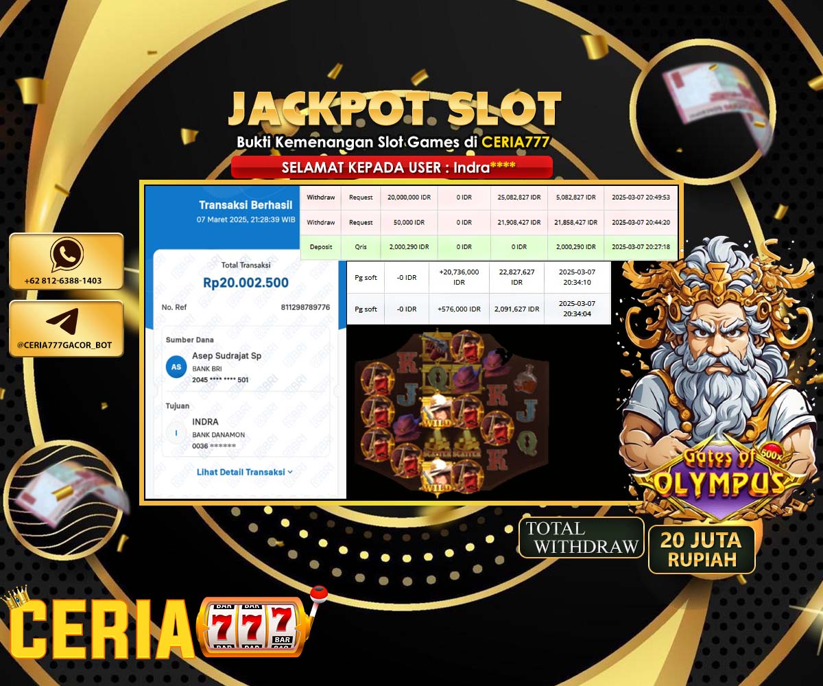 SELAMAT ATAS JACKPOT BESAR DI PG SOFT