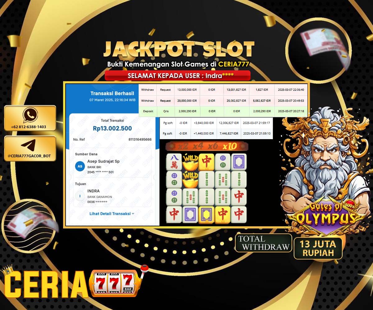 SELAMAT ATAS JACKPOT BESAR DI PG SOFT